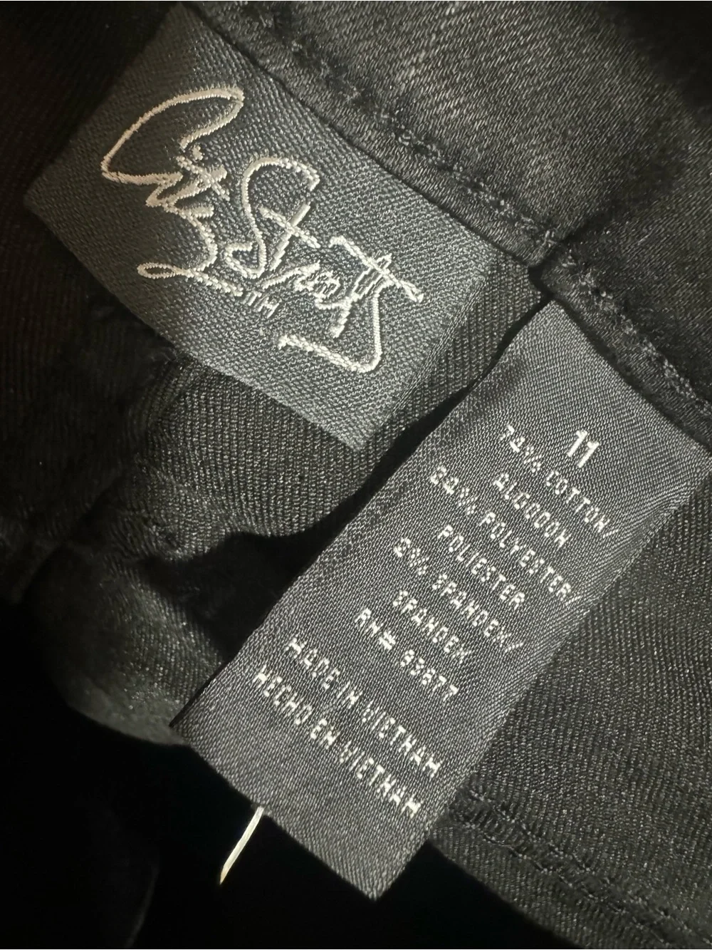 Black Denim Jorts